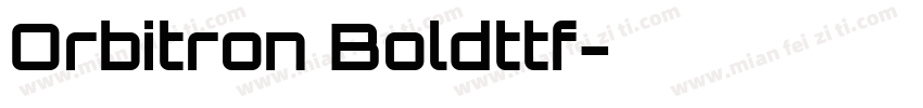Orbitron Boldttf字体转换